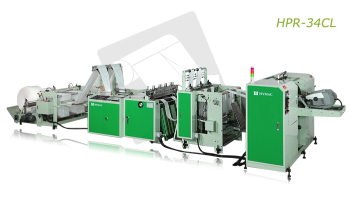 Fully automatic bottom sealing bag on coreless roll making machine with auto roll changing device (HPR-34CL)
