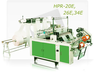 HIGH SPEED PERFORATED BAG ON ROLL MAKING MACHINE (HPR-20E, 26E, 34E)